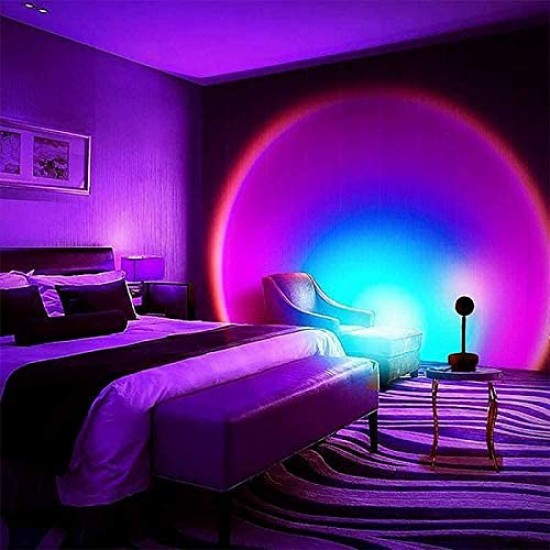 Rainbow Lights Sunset Lamp, waterproof electric wire 5m 10m 20m 50m electric cable, c896, Sunset Light Projector Atmosphere Lamp