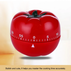 High-End Suits One Piece Tomato Shape Kitchen Mechanical Timer Cooking Countdown Reminder Kitchen Cooking Timing Tool