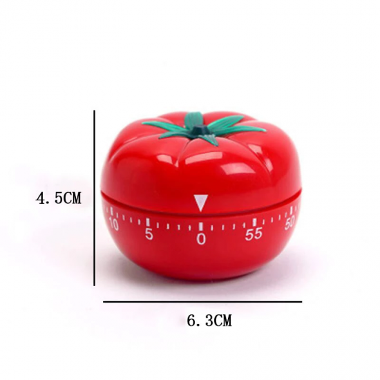 High-End Suits One Piece Tomato Shape Kitchen Mechanical Timer Cooking Countdown Reminder Kitchen Cooking Timing Tool